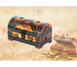 Coffre au trésor 20 x 11.5 x 11.5 cm pirate