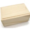 Coffret bois avec glissière pour accessoires jeux 14 x 9 x 6.2 cm