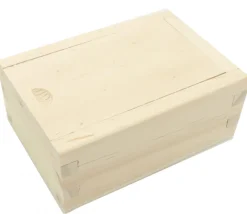Coffret bois à glissière 11 x 8 x 3.2 cm pour 54 cartes ou accessoires