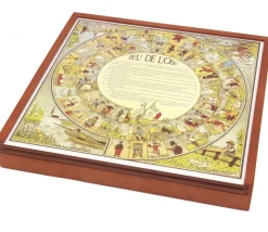 Coffret bois 5 jeux vintage traditionnels