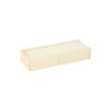 Coffret bois M+ long 28 x 10 x 5 cm couvercle à glissière pour ranger vos accessoires de jeux