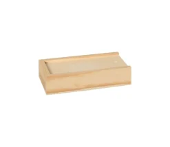 Coffret bois S pour jeu de cartes ou accessoires jeux glissière 12.8 x 6.5 x 2.9 cm