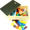 Coffret bois 17.5 x 12.4 x 7.4 cm couvercle ardoise M1