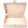 Coffret bois 20 x 14 x 7 cm fermoir - Fabrication France