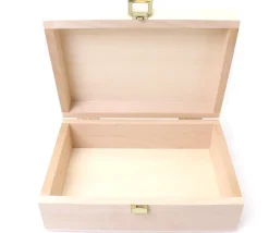 Coffret bois 20 x 14 x 7 cm fermoir - Fabrication France