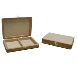 Coffret en bois pour 2 jeux de cartes à jouer