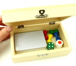 Coffret en bois 15 x 9 x 6 cm avec charnières