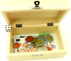 Coffret en bois 15 x 9 x 6 cm avec charnières