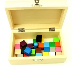Coffret en bois 15 x 9 x 6 cm avec charnières