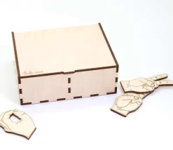 Coffret 22 Mains bois pour exercices Praxis pose kinétique