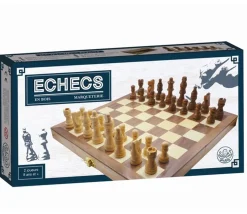 Coffret pliant échec bois marqueté 28 cm