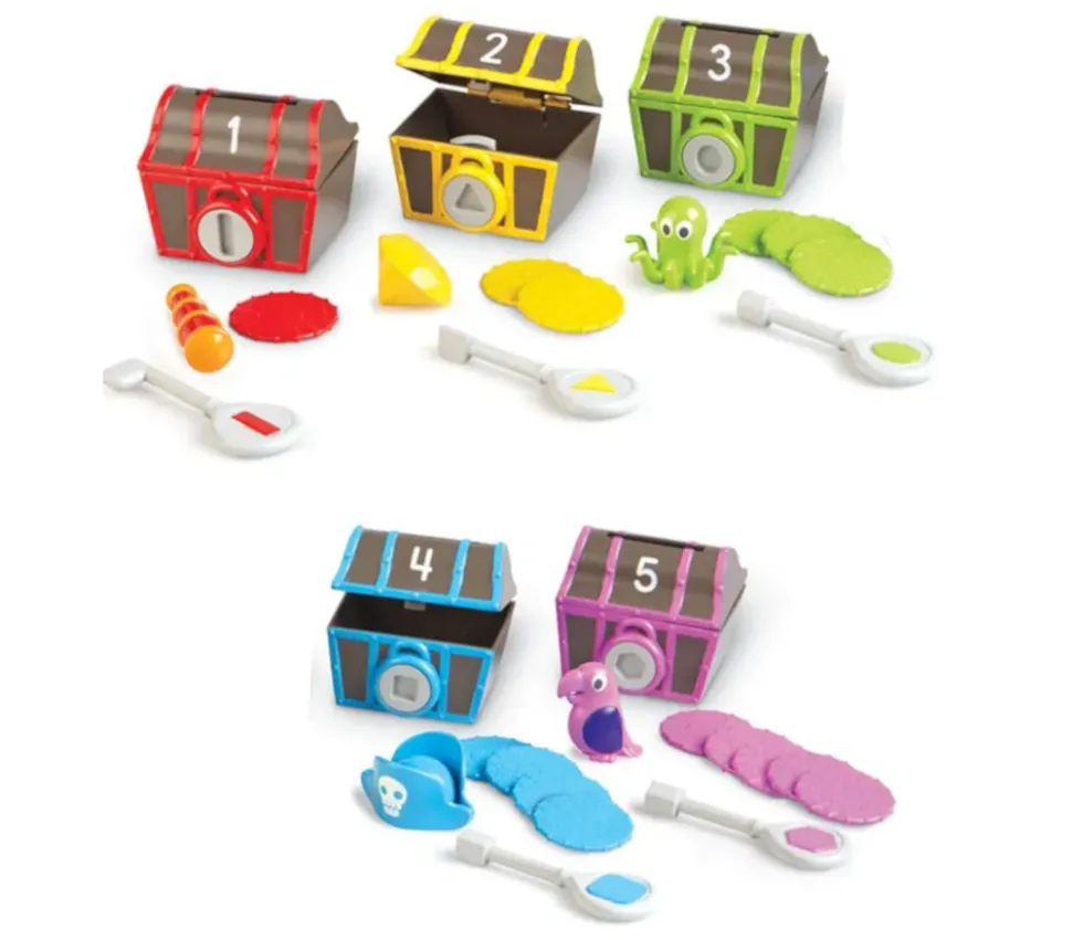 Coffret trésor surprise Pirate : tri et motricité mathématiques