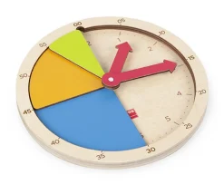 Construisons l'heure - horloge en bois