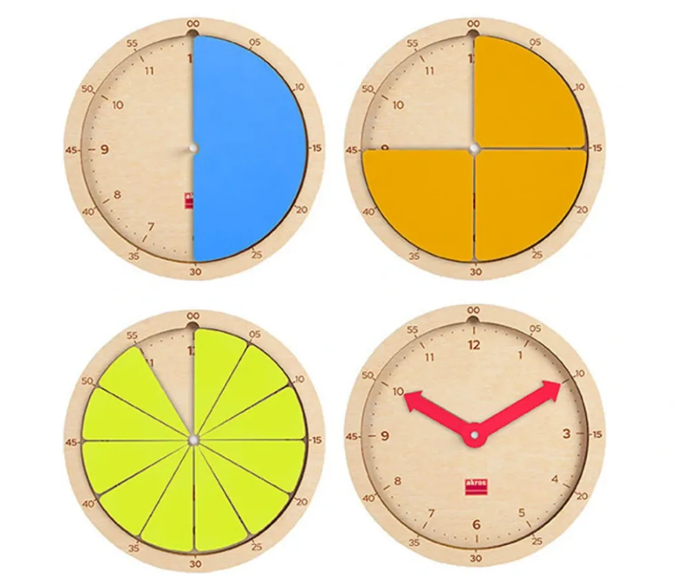 Construisons l'heure - horloge en bois