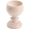 Coquetier bois naturel baroque 6.3 x 4.5 cm