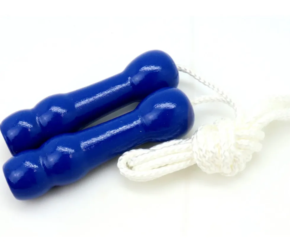 Corde à sauter en bois coloré