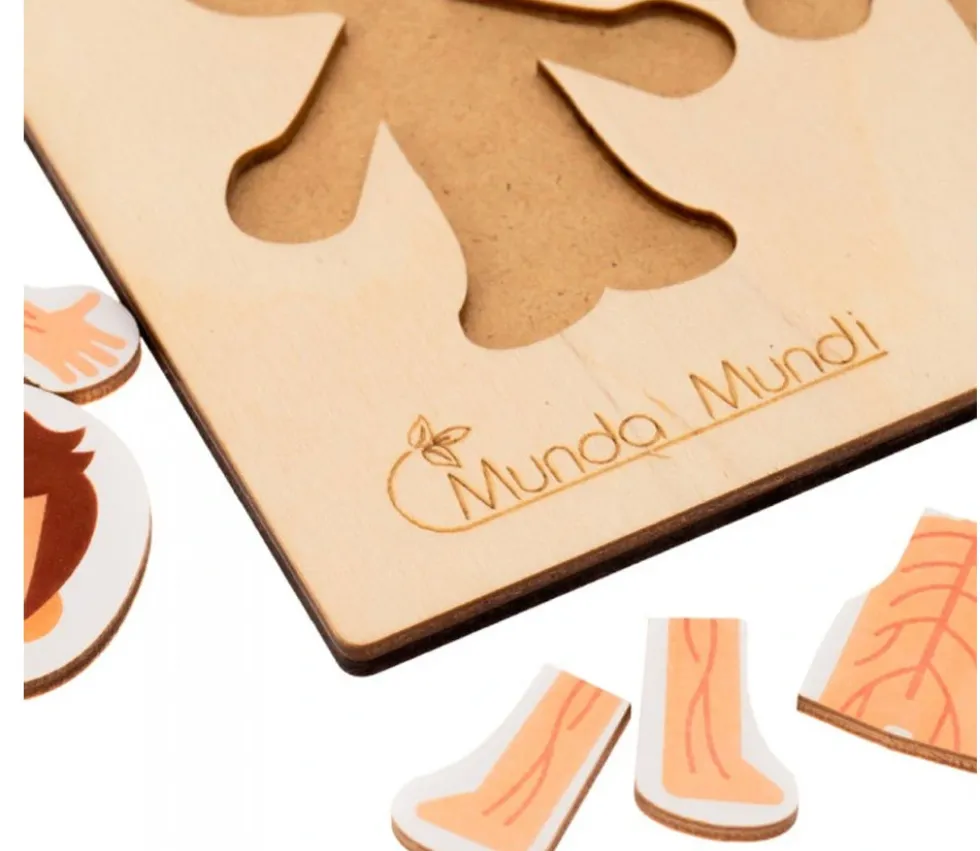 Corps humain découverte : 6 mini puzzles bois