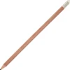 Crayon en bois avec embout gomme - 18 cm