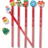 50 crayons de papier Noël avec gomme