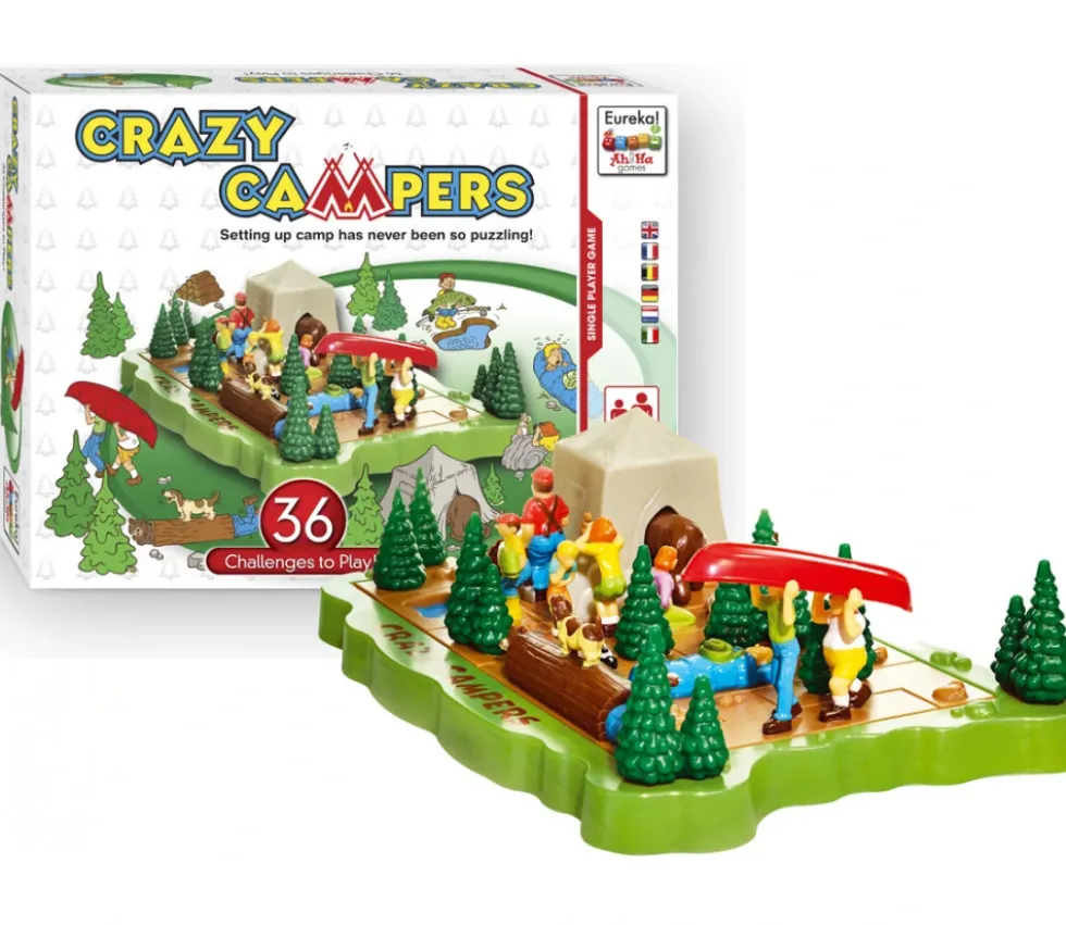 Crazy Campers - jeu casse tête évolutif avec pentamino camping