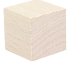 Cube en bois 3 cm naturel 30 x 30 x 30 mm à l'unité