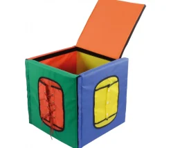 Cube géant 35 cm motricité fine fermetures