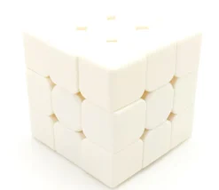 Cube magique blanc 5.5 cm à personnaliser jeu de patience 6 faces 3x3x3