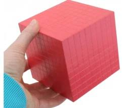 Cube millier 10 cm de côté pour base 10
