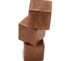 Cube métal couleur bronze 8 x 8 x 8 mm à l'unité