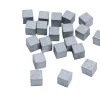 20 cubes en bois 0.8 cm argentés