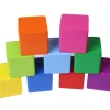9 Cubes en bois 3.5 cm multicolores 9 couleurs