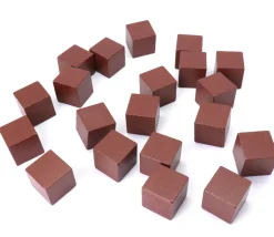20 Cubes en bois 3 cm pour jeu 30 x 30 x 30 mm par couleur