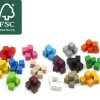 20 Cubes en bois 1 cm. 10 x 10 x 10 mm lot 20