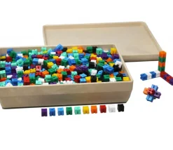 1000 cubes encastrables 1 cm jeux - poids 1 g
