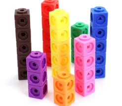 100 cubes mathlinks 2 cm clips encastrables emboitables math