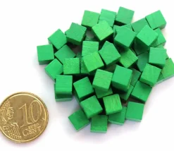 60 cubes 6 mm en bois 0.6 cm