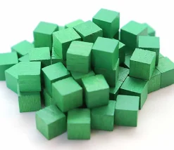 60 cubes 6 mm en bois 0.6 cm