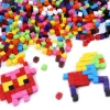 1000 Cubes plastiques 1 x 1 cm multicolores - 10 couleurs - 10 mm