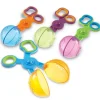 4 Cuillères ciseaux pinces motricité 15 cm