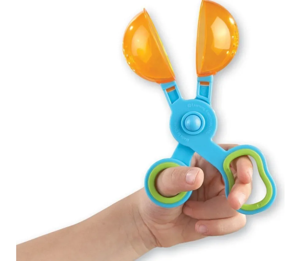 4 Cuillères ciseaux pinces motricité 15 cm