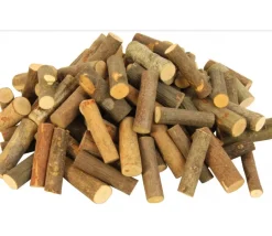 Cylindres en bois brut avec écorce 6 cm - 1 kg