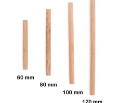 Cylindre tourillon 120 x 6 mm bois tige