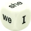 Dé anglais pronom personnel she he I we it you