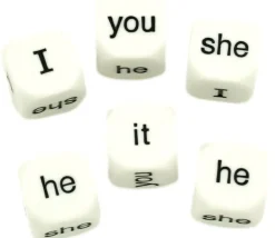 Dé anglais pronom personnel she he I we it you