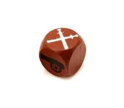 Dé attaque bataille en bois en 18 mm pour jeu