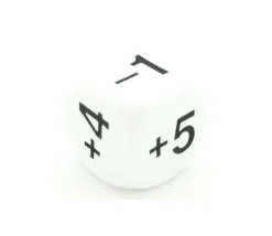 Dé avec points -1+2-2+4+3+5 de 22 mm