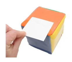 Dé 10 cm avec pochettes sur les faces pour personnalisation