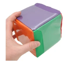 Dé 10 cm avec pochettes sur les faces pour personnalisation
