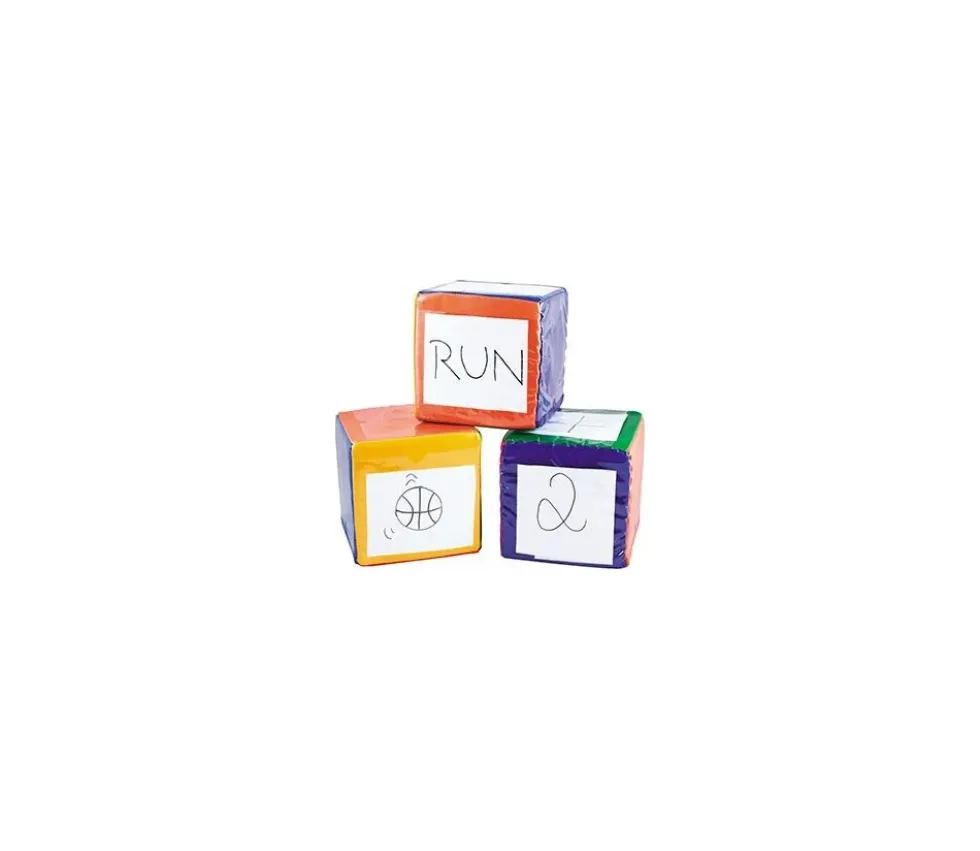 Dé 10 cm avec pochettes sur les faces pour personnalisation