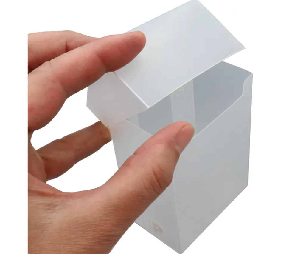 Deck box - Boite cartes de jeux - plastique transparent 9.5 x 7 x 4.5 cm